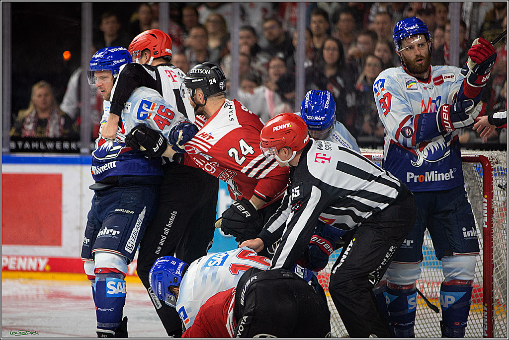 PENNY DEL; Koelner Haie-Adler Mannheim; Koeln, 21.03.2023